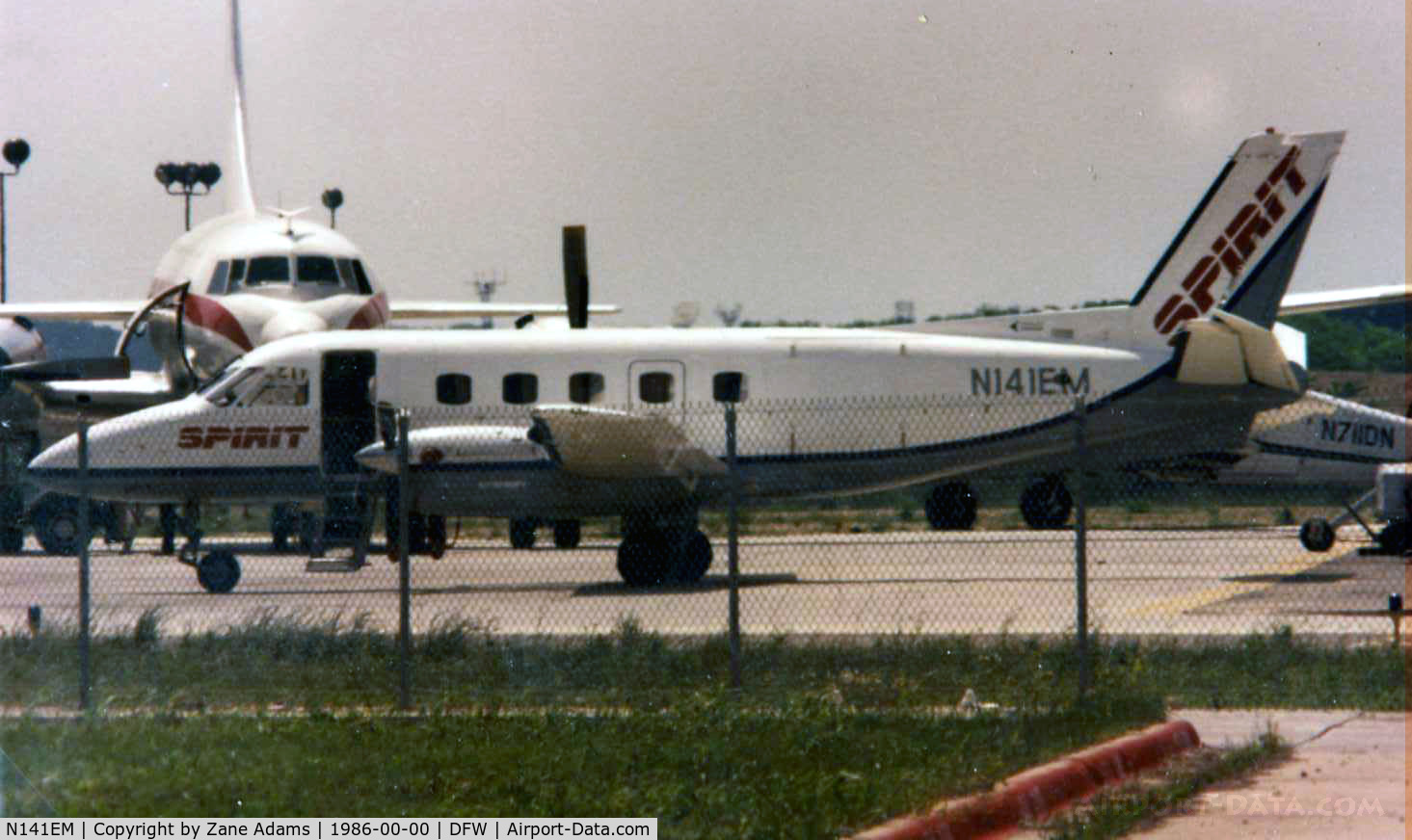 N141EM, 1983 Embraer EMB-110P1 Bandeirante C/N 110441, In BraniffII - Spirit commuter colors