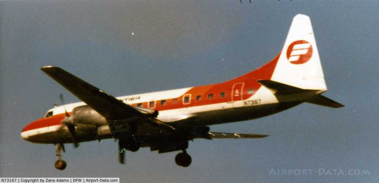 N73167, 1954 Convair 580 C/N 381, Frontier Airlines