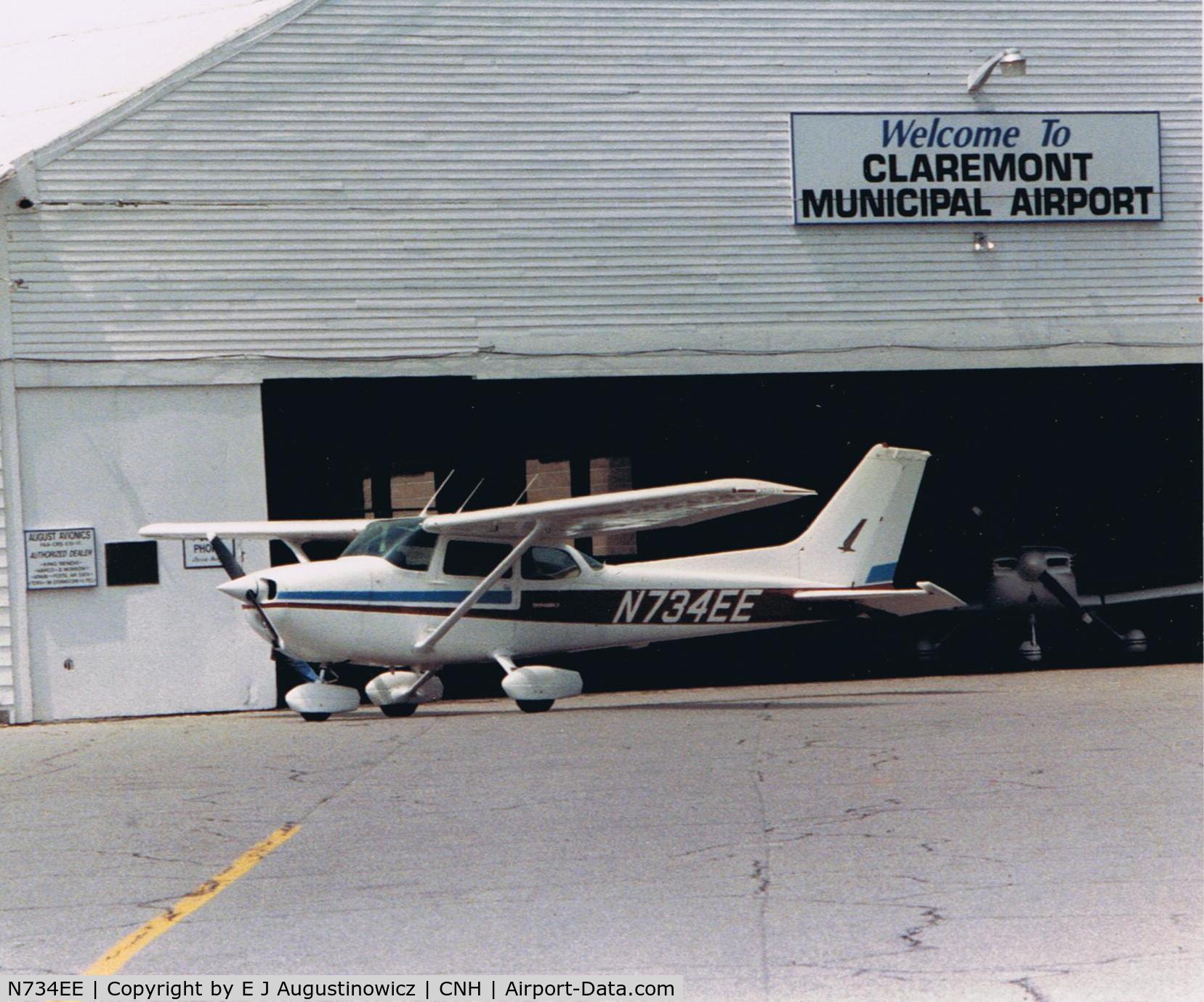 N734EE, 1977 Cessna 172N C/N 17268790, Photograph taken at Claremont Municipal Airport in Claremont,NH