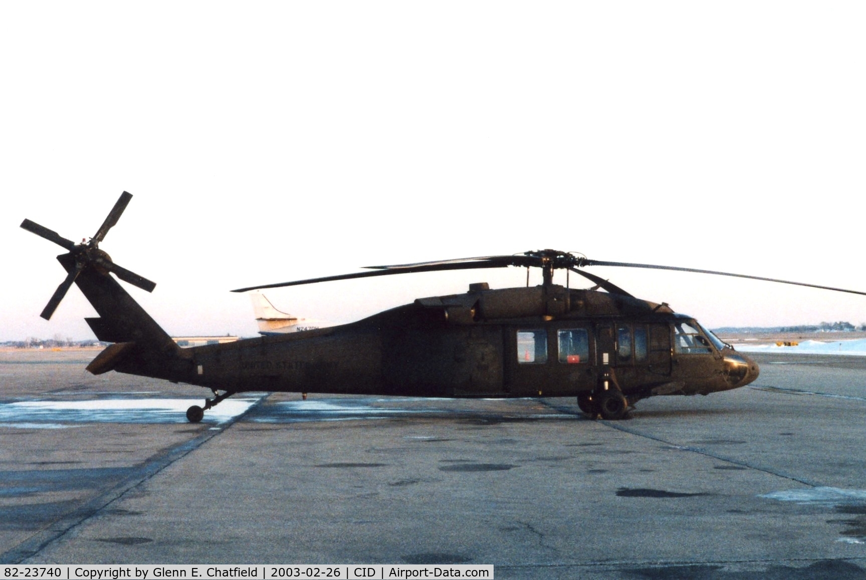 82-23740, 1982 Sikorsky UH-60A Black Hawk C/N 70563, UH-60A ramp shot during a break.