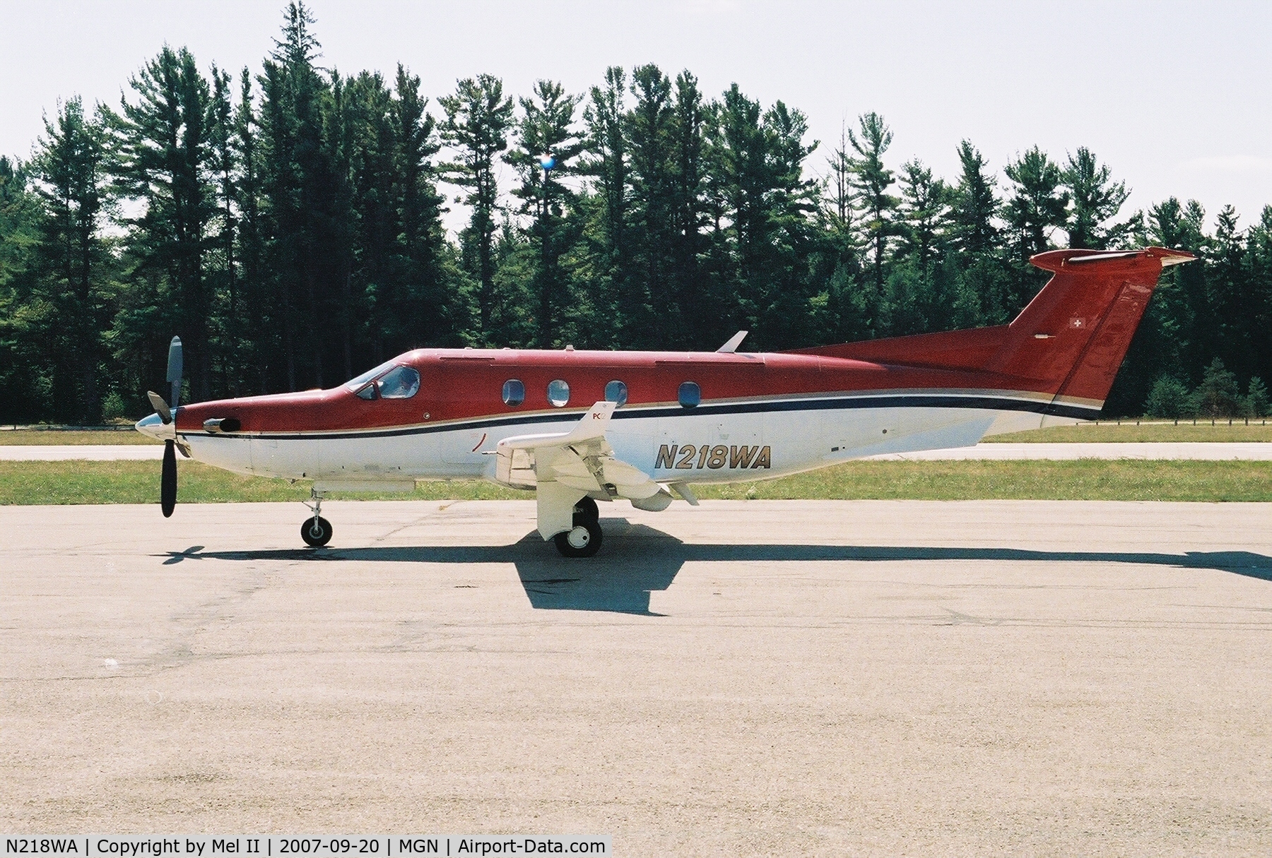 N218WA, 1998 Pilatus PC-12/45 C/N 218, Parked @ Harbor Springs Airport (MGN)