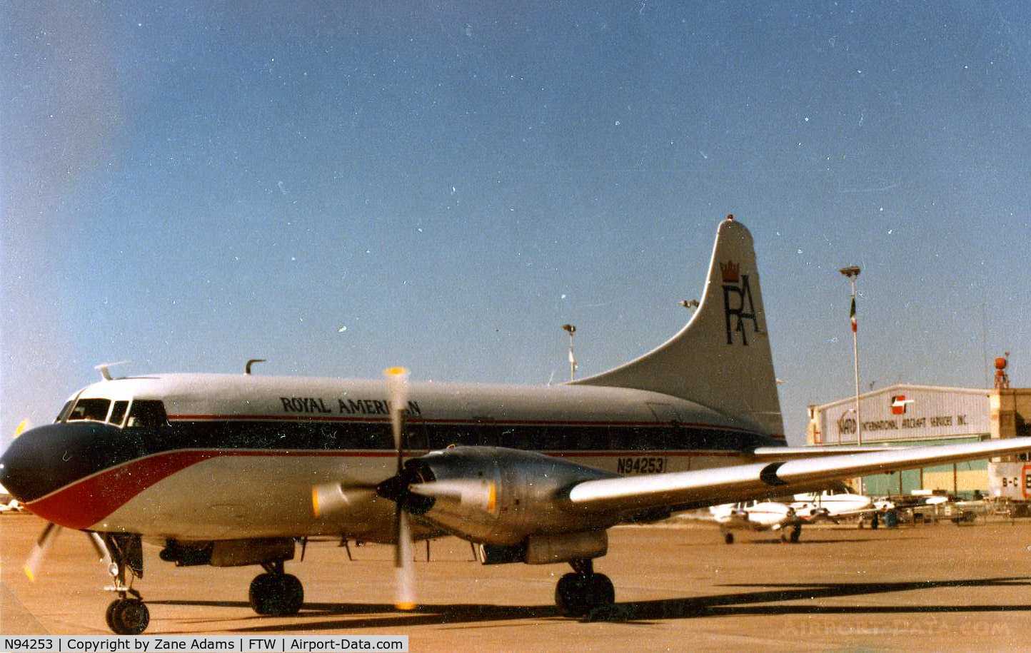 N94253, Convair 600-240D C/N 114, Royal American paint -  Former Texas Interantional