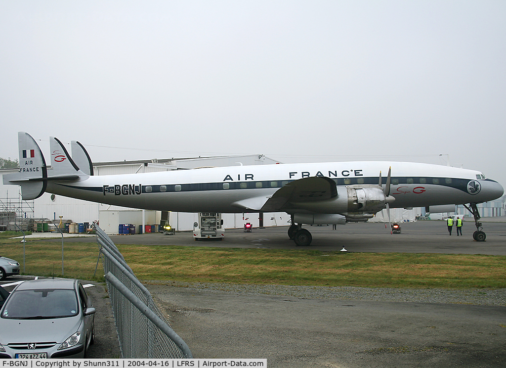 F-BGNJ, 1953 Lockheed L-1049G Super Constellation C/N 4519, New AF c/s for this old plane