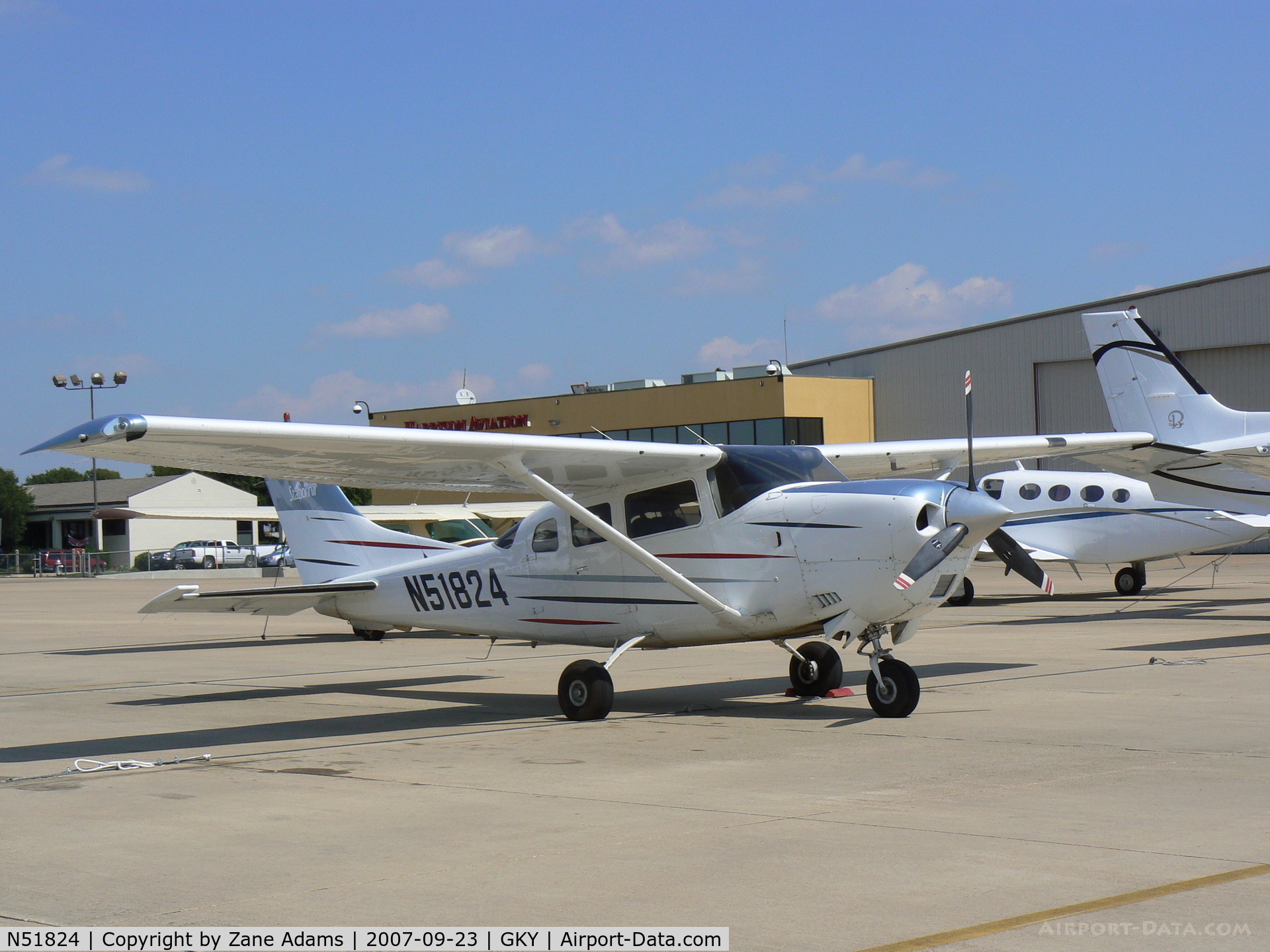 N51824, 2003 Cessna T206H Turbo Stationair C/N T20608390, on the ramp at Arlington Muni