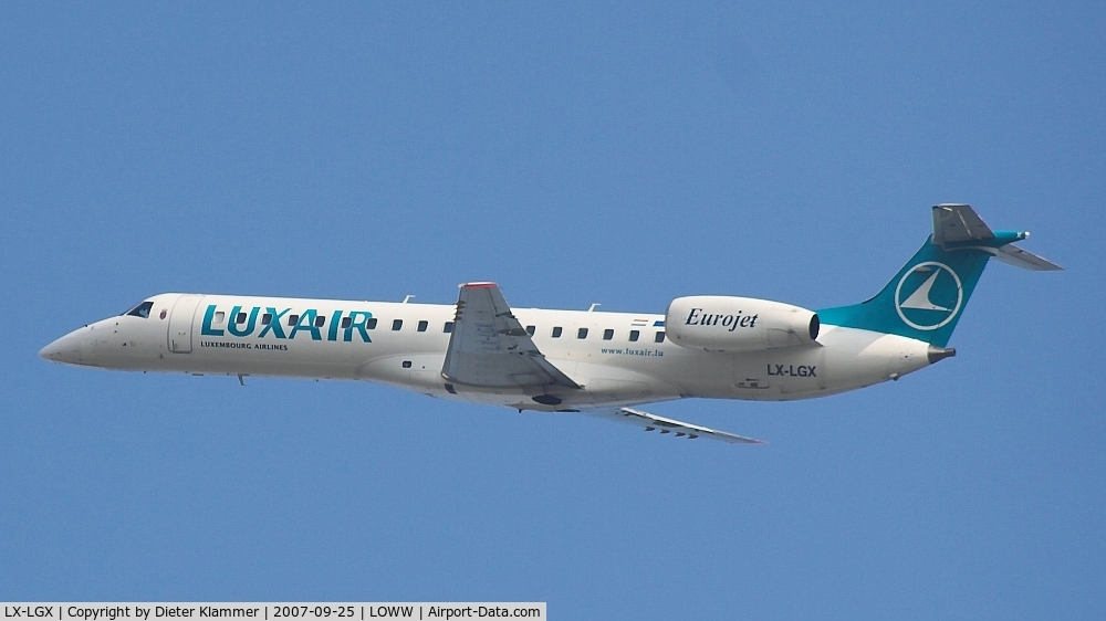 LX-LGX, 1999 Embraer EMB-145LU (ERJ-145LU) C/N 145147, LUXAIR Embraer 145LU
