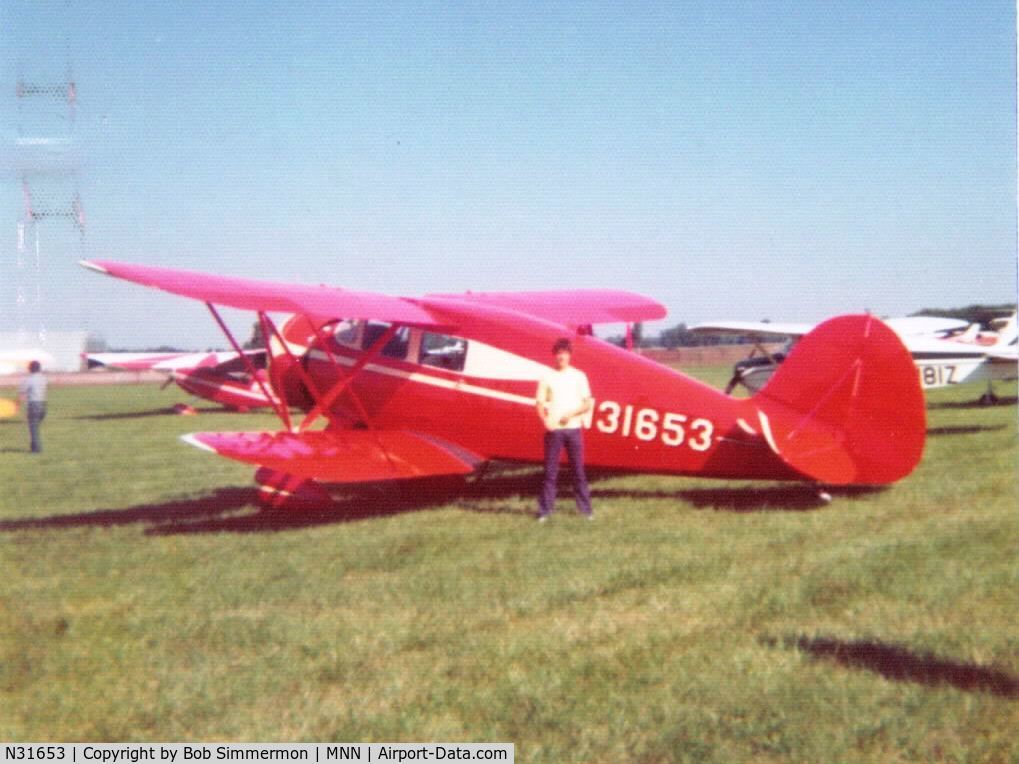 N31653, 1941 Waco VKS-7F C/N 5277, MERFI fly-in - Marion, OH - September 1975