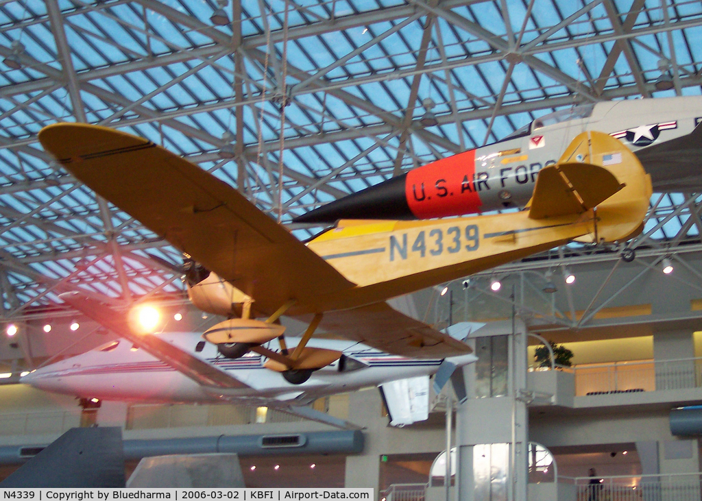 N4339, 1970 Bowers Fly Baby 1A C/N 68-15, Museum of Flight Seattle