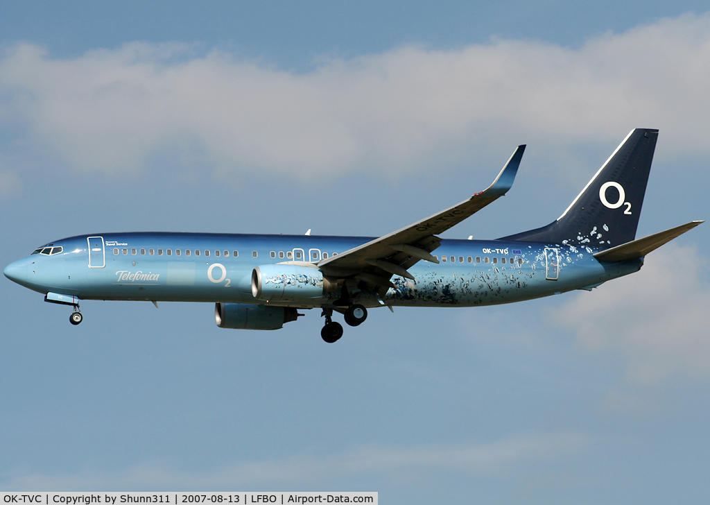 OK-TVC, 2001 Boeing 737-86Q C/N 30278, Landing rwy 32L