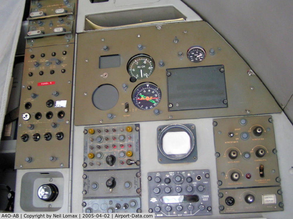 A4O-AB, 1963 Vickers VC10 Srs 1103 C/N 820, Navigation panel.