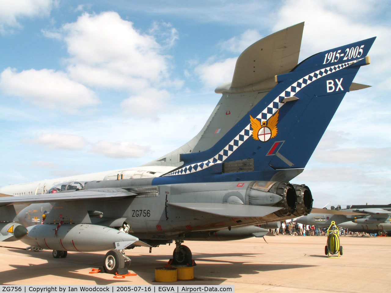 ZG756, 1991 Panavia Tornado GR.4 C/N 880/BT054/3431, BAe Panavia Tornado GR.4/14 Sqn Royal Air Force/Fairford 2005