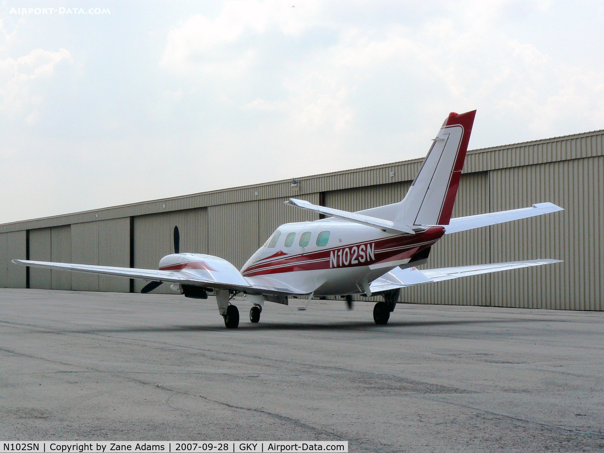 N102SN, 1973 Beech A60 C/N P-217, At Arlington Muni