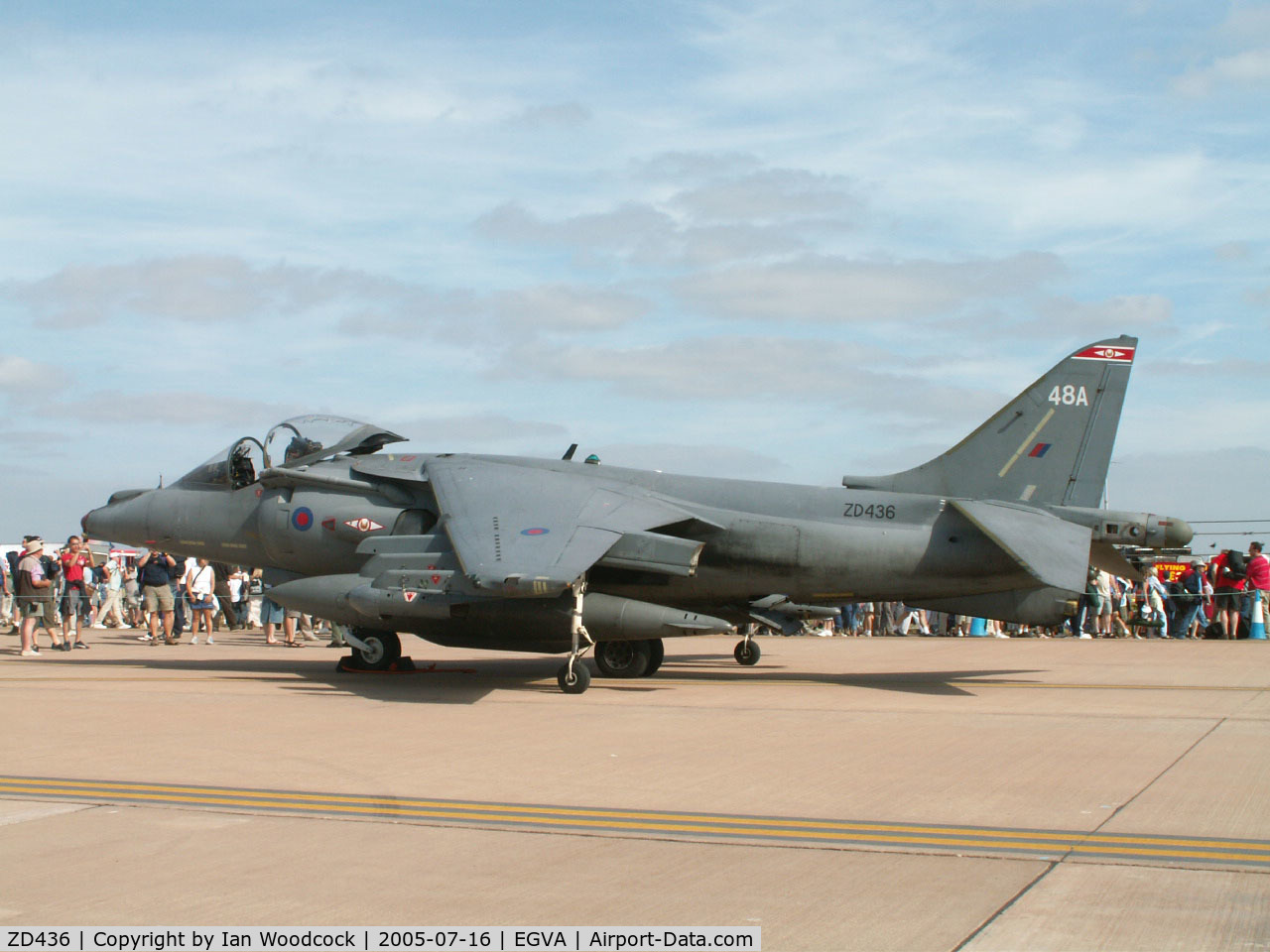ZD436, British Aerospace Harrier GR.7A C/N P48, Harrier GR.7A/1 Sqn RAF/Fairford 2005
