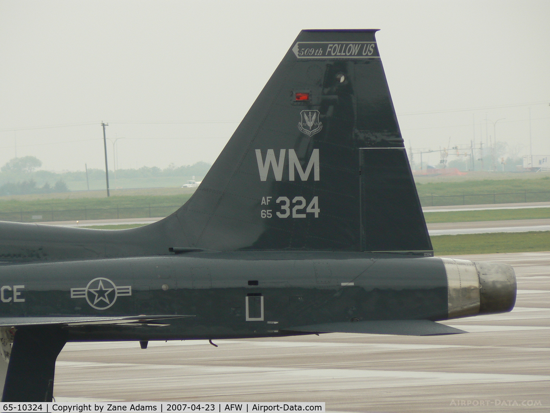 65-10324, 1965 Northrop T-38A-60-NO C/N N.5743, 509th BW, 394th CTS, Whiteman AFB on the ramp at Alliance, Ft. Worth, TX