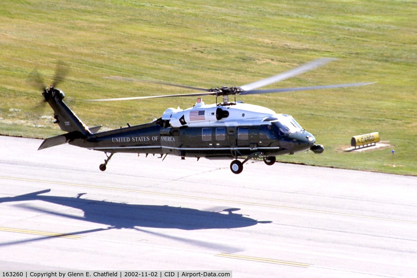 163260, 1988 Sikorsky VH-60N Whitehawk C/N 70-1078, Marine One in for a presidential visit