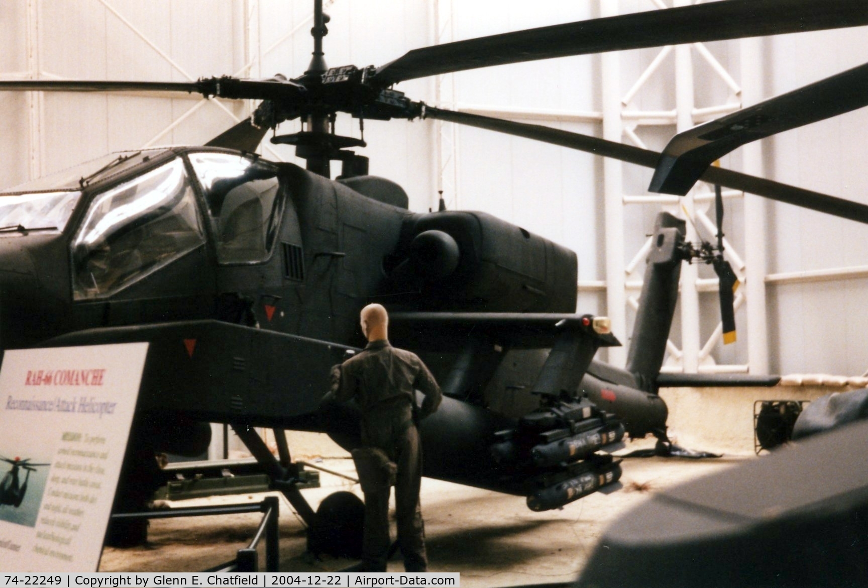 74-22249, 1975 Hughes YAH-64A Apache C/N AV.03, YAH-64A at the Army Aviation Museum. Sometimes noted as 73-22249