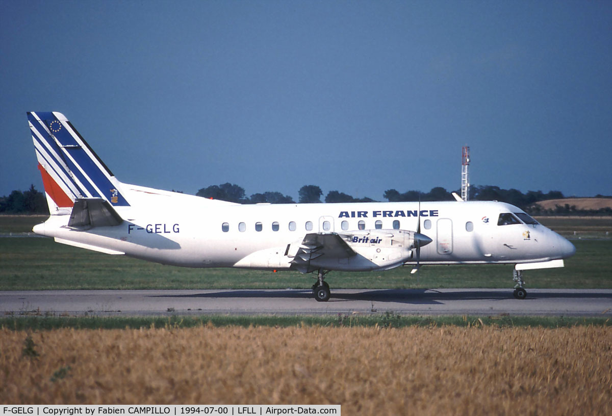 F-GELG, 1986 Saab 340A C/N 340A-081, Air France Brit Air