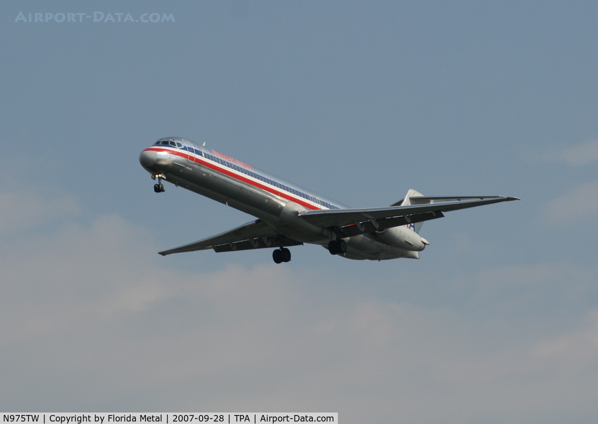 N975TW, 1999 McDonnell Douglas MD-83 (DC-9-83) C/N 53625, American
