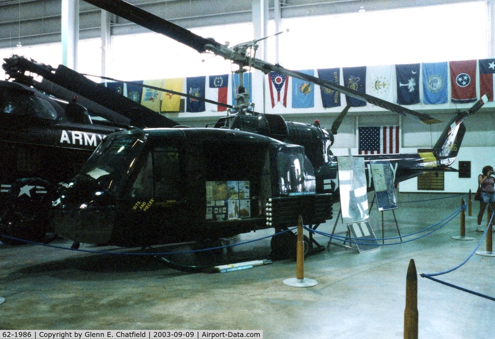 62-1986, 1962 Bell UH-1B Iroquois C/N 506, Huey at the Battleship Alabama Museum