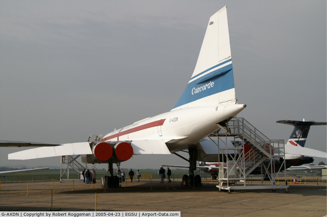G-AXDN, 1968 Aerospatiale-BAC Concorde Prototype C/N 01/13522, Museum Duxford.Preserved.