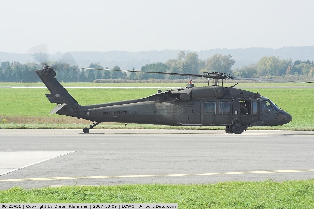 80-23451, 1980 Sikorsky UH-60A Black Hawk C/N 70209, United States Army Black Hawk in Graz