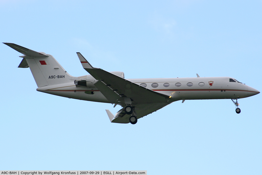 A9C-BAH, 1998 Gulfstream Aerospace Gulfstream IVSP C/N 1353, Bahrain Amiri Flight