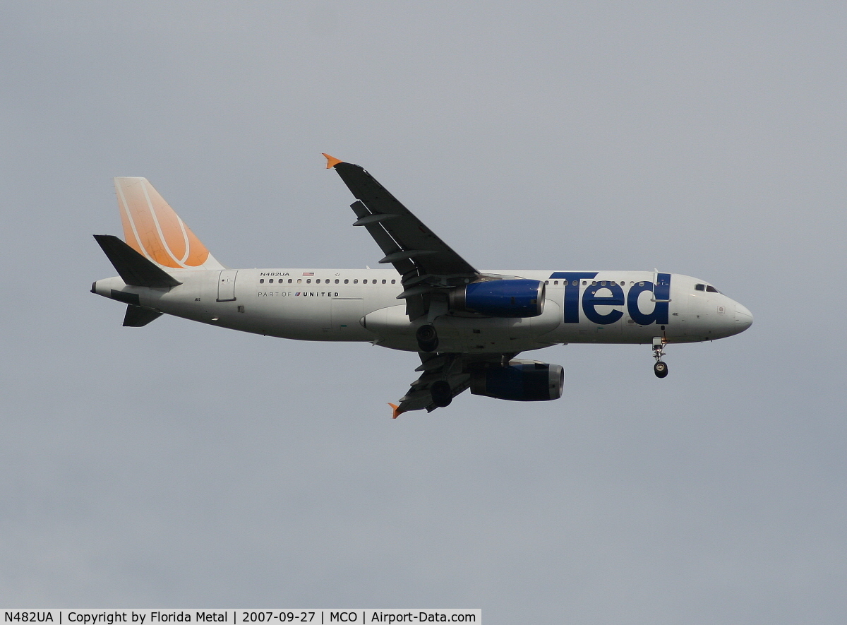 N482UA, 2001 Airbus A320-232 C/N 1584, Ted