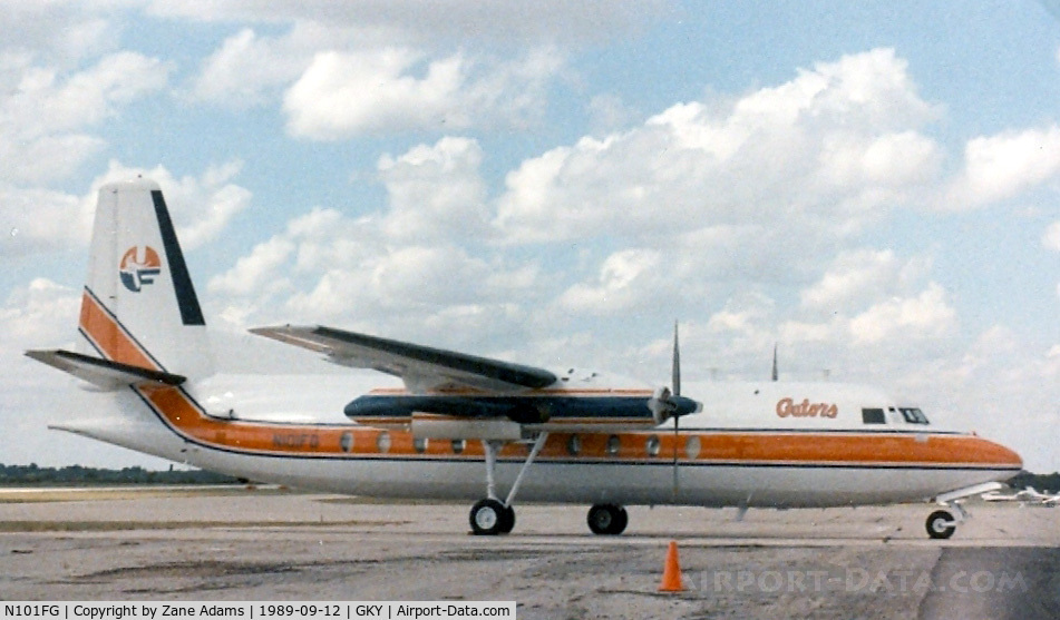 N101FG, 1958 Fairchild F-27 C/N 16, Fokker F27 - University of Florida paint