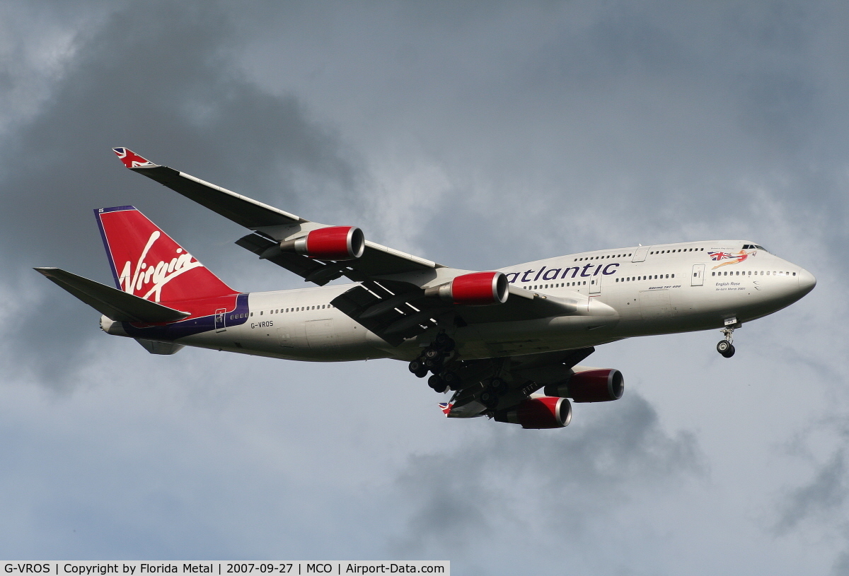 G-VROS, 2001 Boeing 747-443 C/N 30885, Virgin