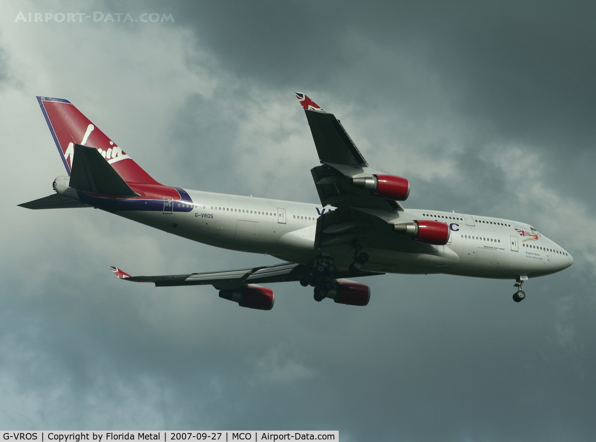 G-VROS, 2001 Boeing 747-443 C/N 30885, Virgin