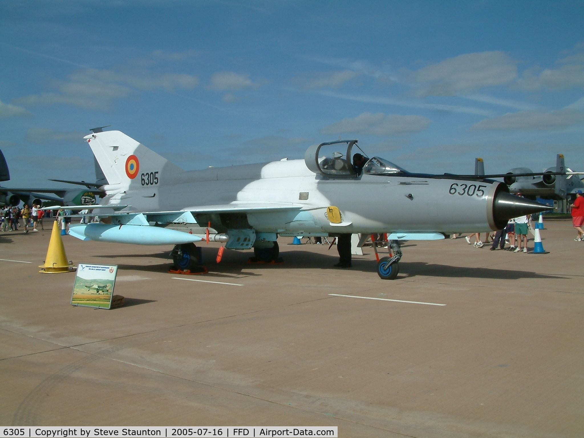 6305, Mikoyan-Gurevich MiG-21MF-75 Lancer C C/N 96006305/0507, Royal International Air Tattoo 2005