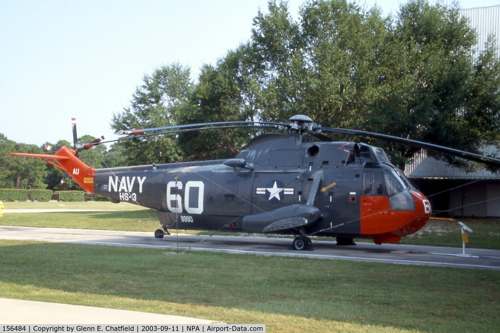 156484, Sikorsky SH-3H Sea King C/N 61430, SH-3H at the National Museum of Naval Aviation.  Marked as 148990