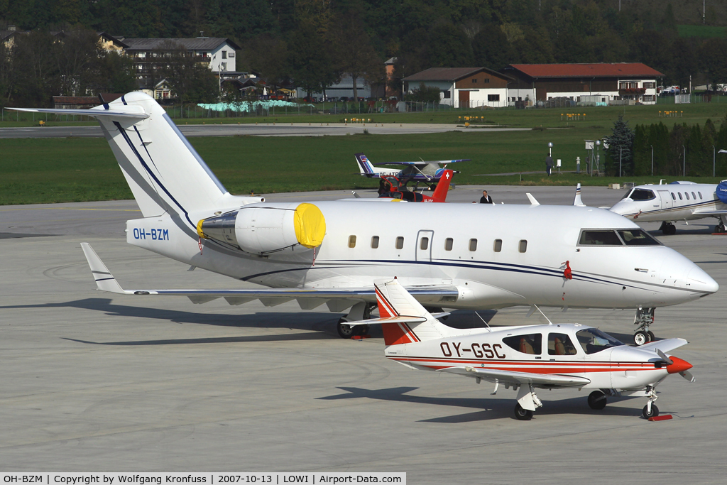 OH-BZM, 2005 Bombardier Challenger 604 (CL-600-2B16) C/N 5626, parked @ INN