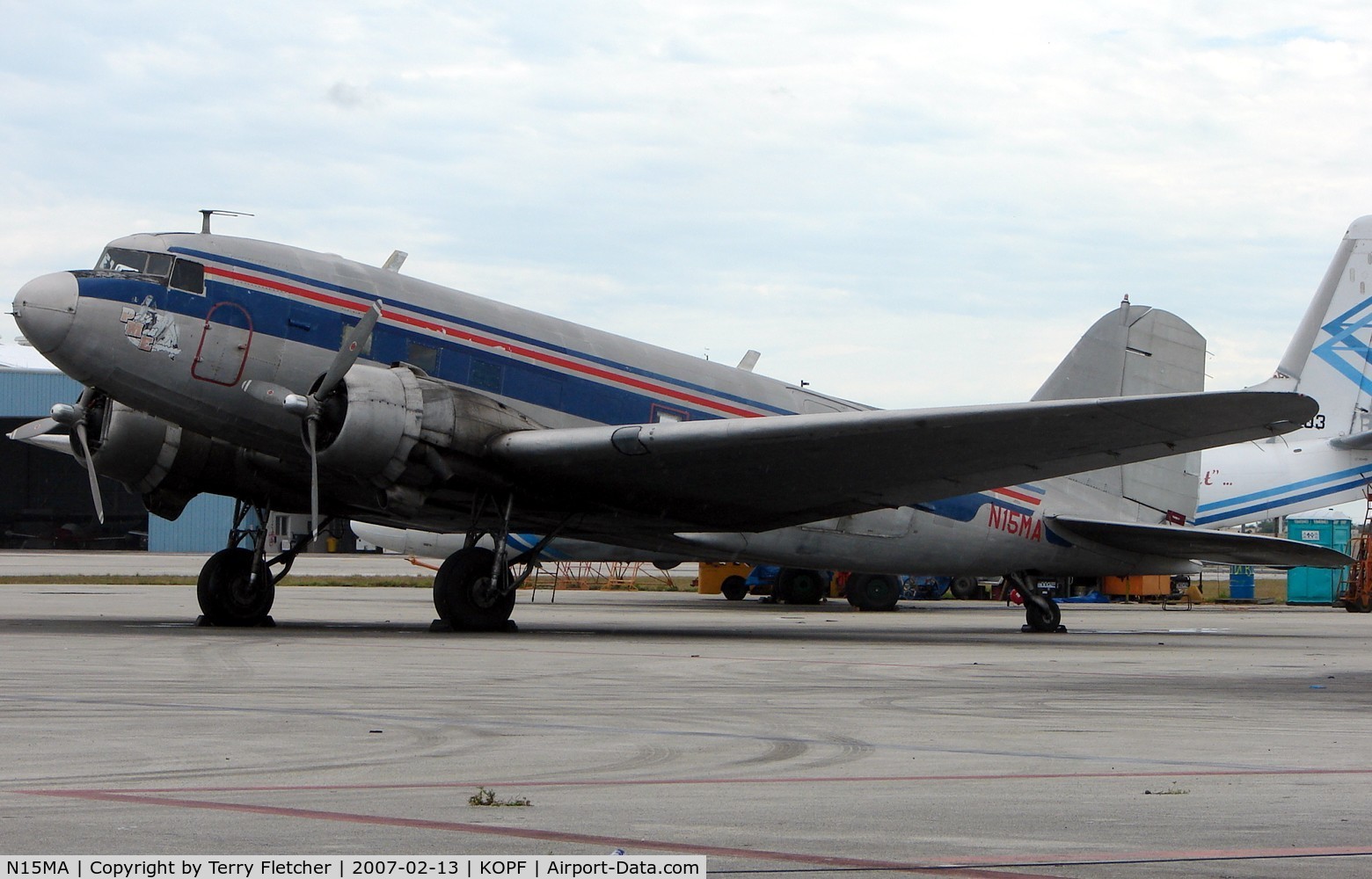 N15MA, 1943 Douglas DC3C-S1C3G (C-47A) C/N 19286, Veteran Freighter at Opa locka