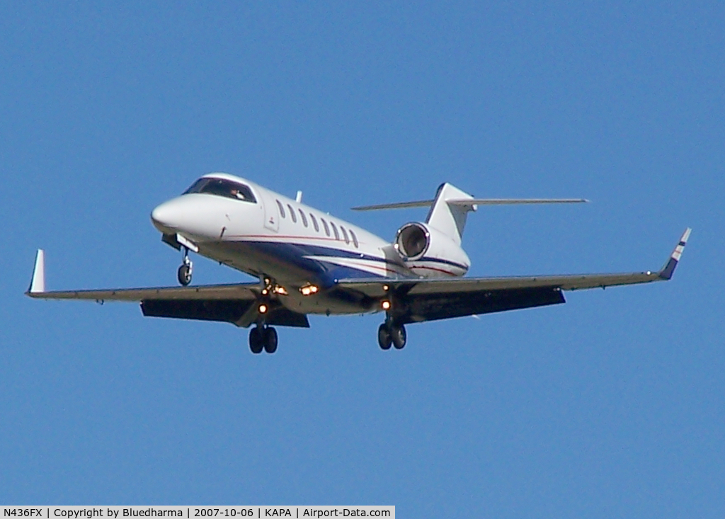 N436FX, 2006 Learjet 45 C/N 309, Approach to 17L