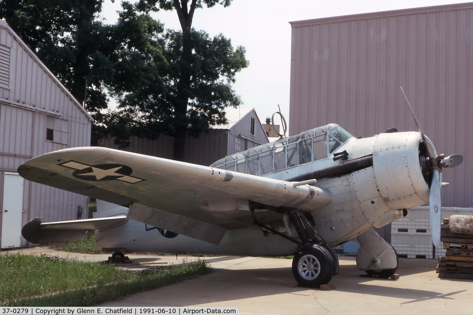 37-0279, 1937 North American O-47A C/N NA25-222, O-47A at the Paul Garber Restoration Facility of the National Air & Space Museum