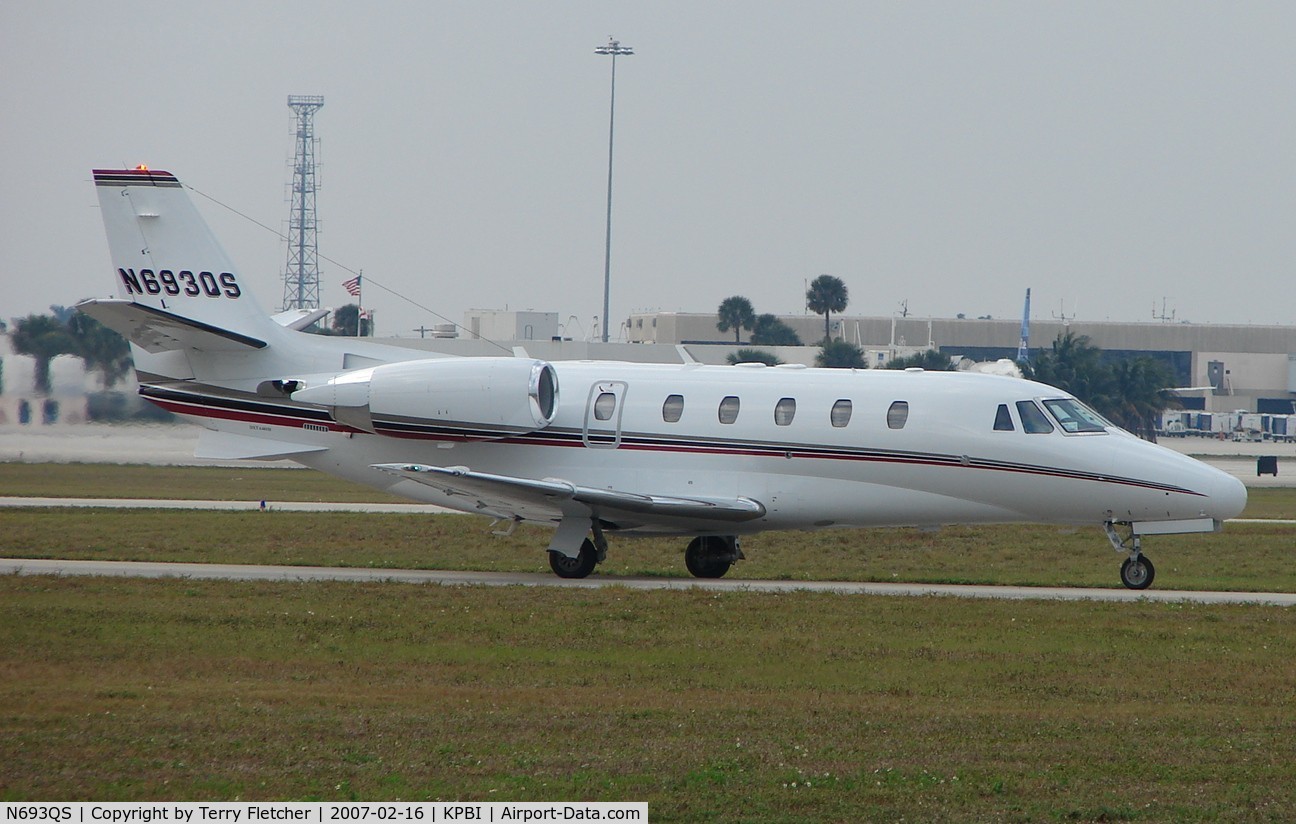 N693QS, 2006 Cessna 560XLS Citation Excel C/N 560-5657, part of the Friday afternoon arrivals 'rush' at PBI
