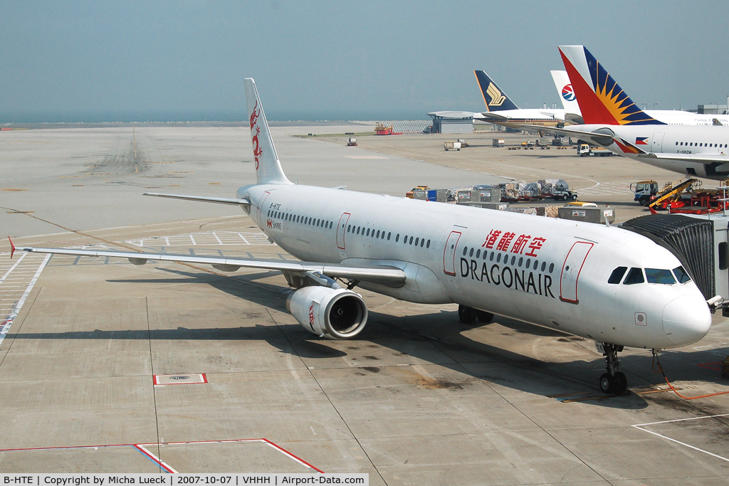 B-HTE, 1999 Airbus A321-231 C/N 1024, At Hong Kong