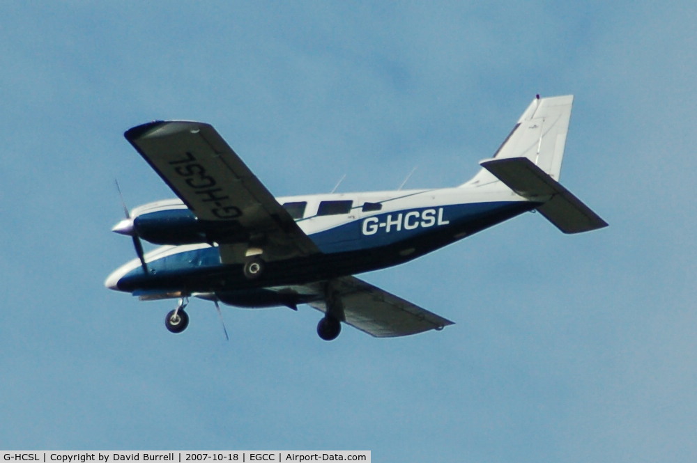 G-HCSL, 1981 Piper PA-34-220T C/N 34-8133237, Piper - Landing