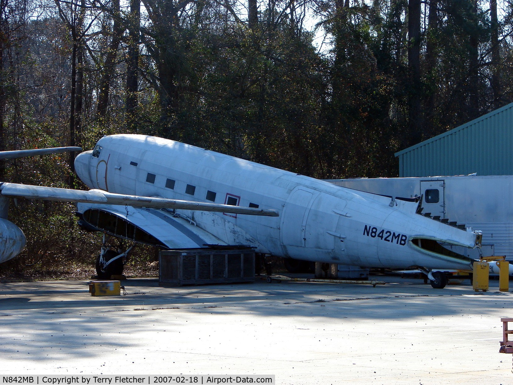 N842MB, 1943 Douglas C-47 C/N 19741, Following an earlier accident , this C-47 is now stored at the WRB Museum