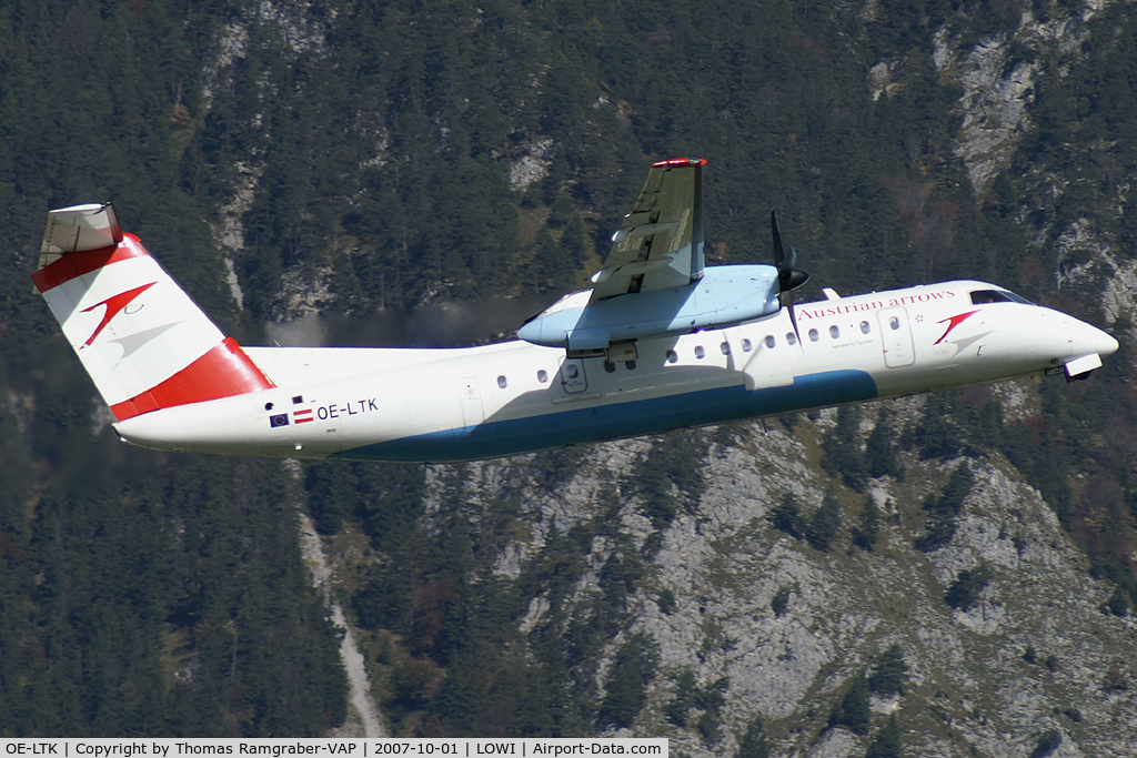 OE-LTK, 1997 De Havilland Canada DHC-8-314Q Dash 8 C/N 483, Austrian Arrows DeHavilland Canada Dash 8-300