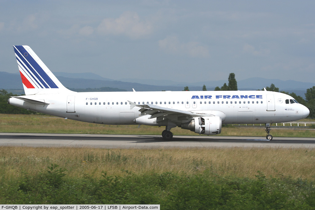 F-GHQB, Airbus A320-211 C/N 0036, arriving from Paris