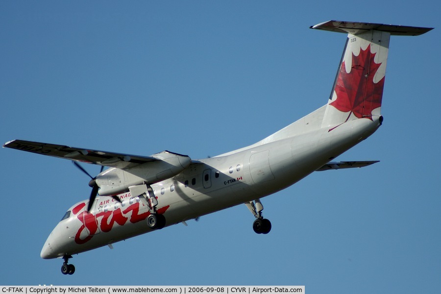 C-FTAK, 1990 De Havilland Canada DHC-8-311 Dash 8 C/N 246, Air Canada Jazz