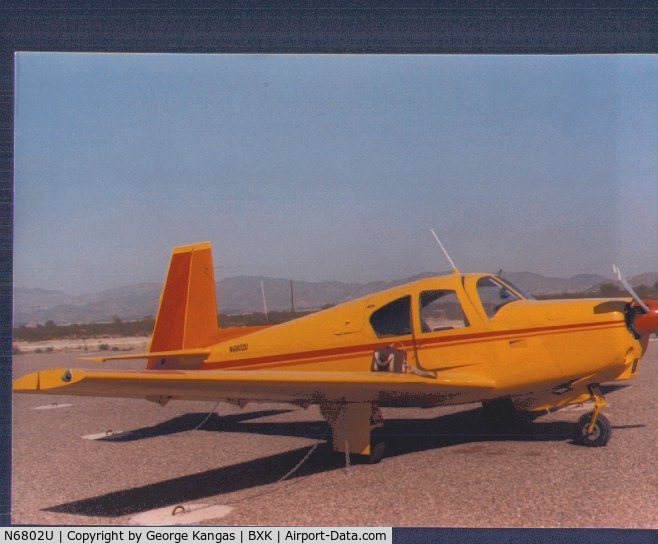 N6802U, 1963 Mooney M20C Ranger C/N 2517, On the ramp at Buckeye AZ 1983