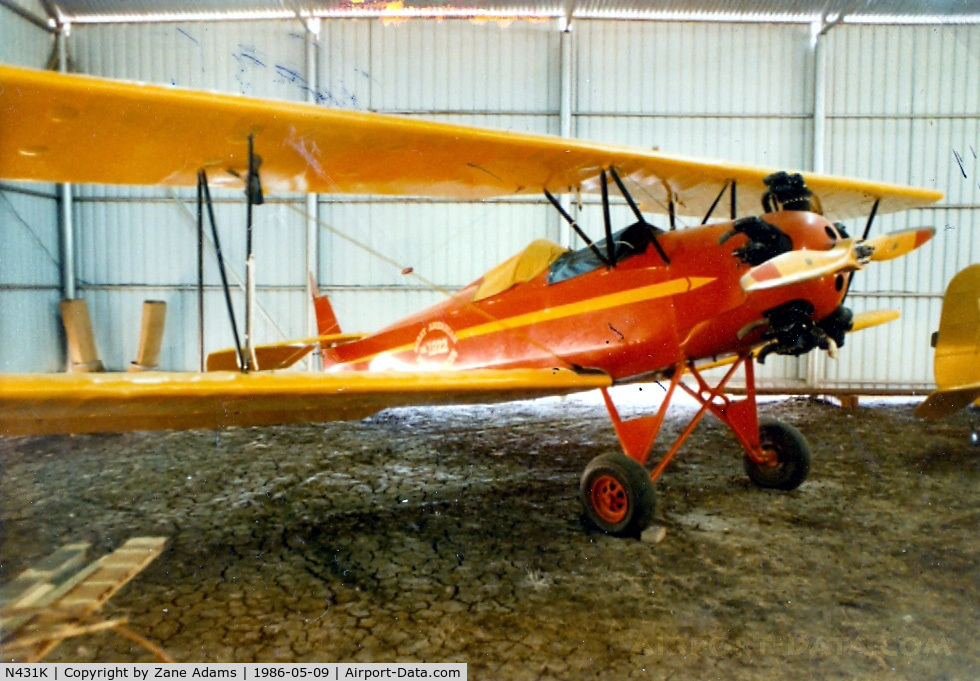 N431K, 1929 Fleet Model 2 C/N 154, In the hanger at former Justin Time Airport