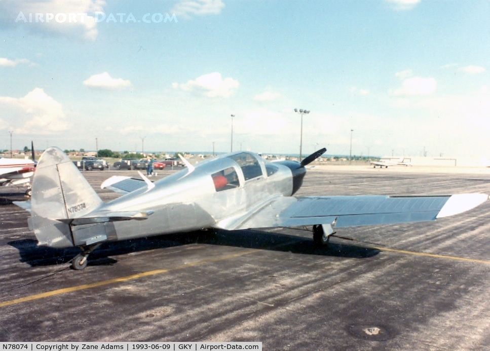 N78074, 1946 Globe GC-1B Swift C/N 2074, On the ramp at Arlington Muni