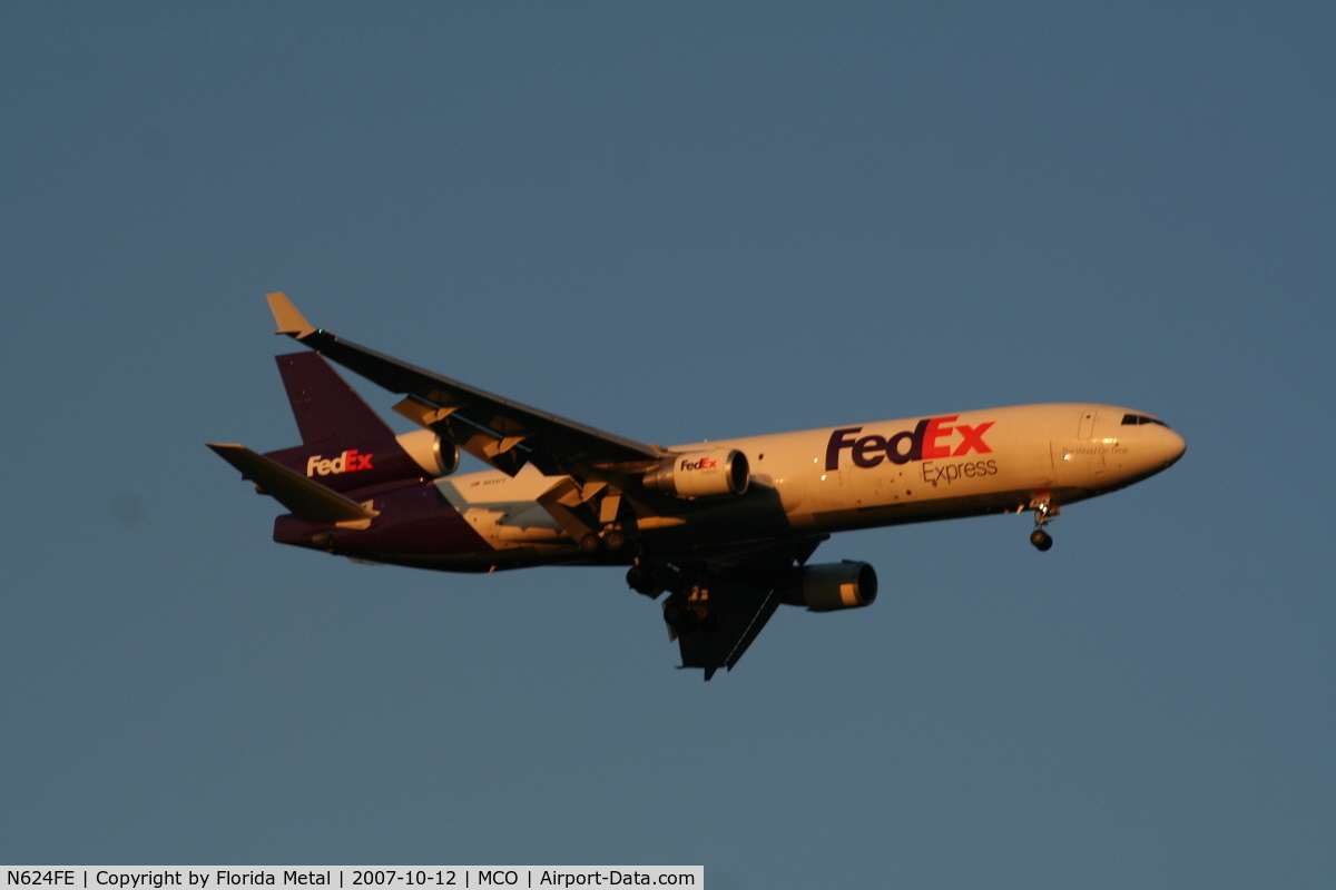 N624FE, 1990 McDonnell Douglas MD-11 C/N 48443, Fed Ex