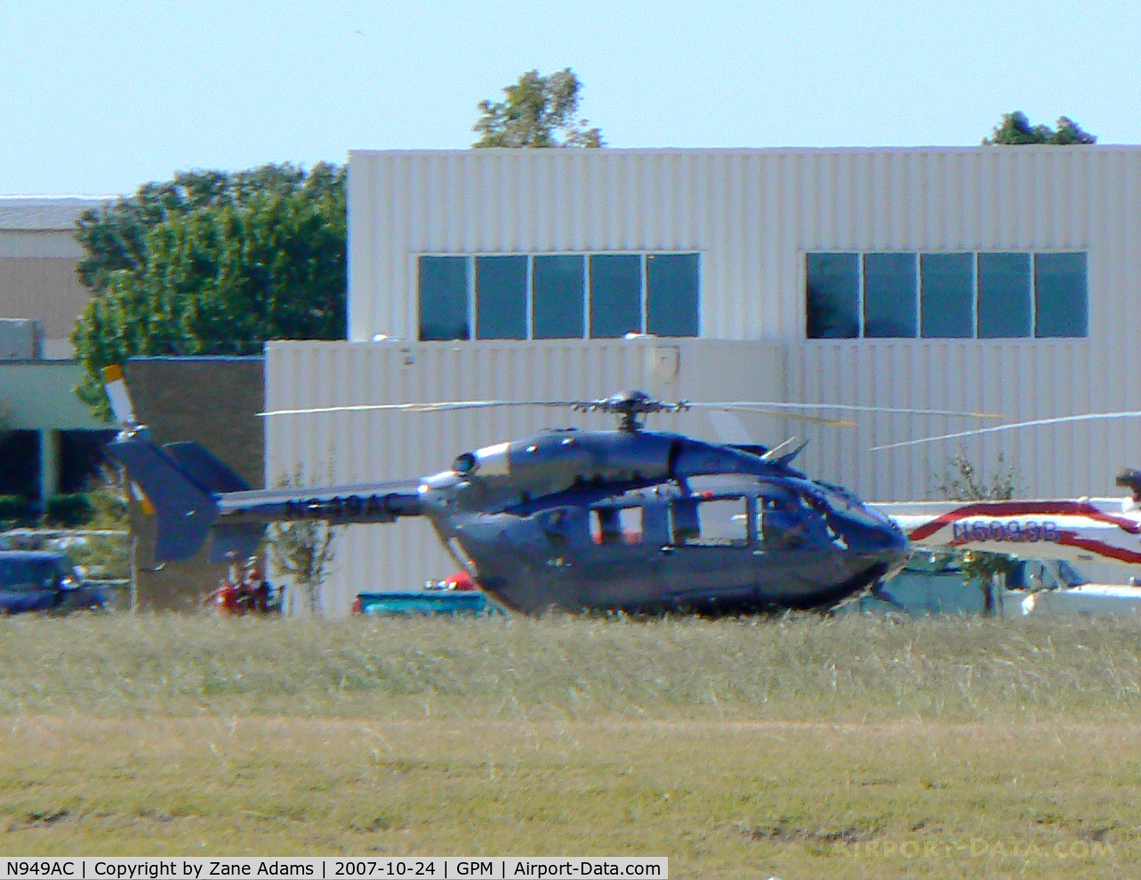 N949AC, 2007 Eurocopter-Kawasaki EC-145 (BK-117C-2) C/N 9111, On the ramp at American Eurocopter Plant, Grand Prairie, TX