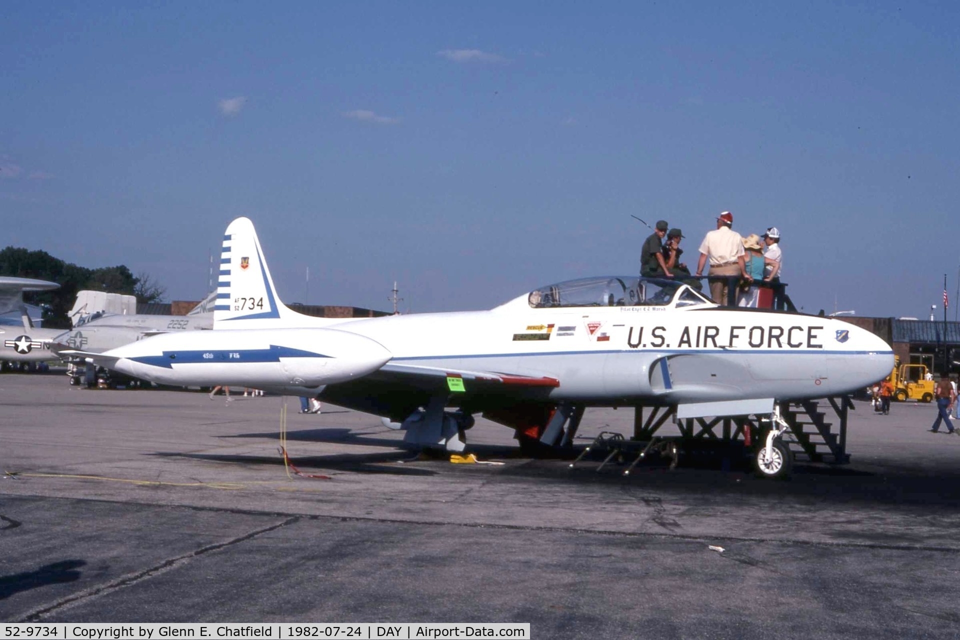 52-9734, 1952 Lockheed T-33A-1-LO Shooting Star C/N 580-7959, T-33A at the Dayton International Air Show