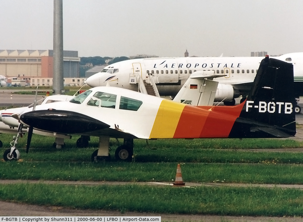 F-BGTB, 1957 Cessna 310 C/N 35474, Parked at the old light aviation apron...