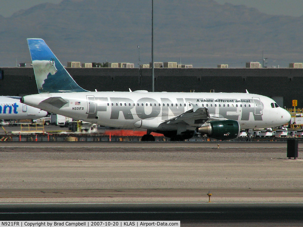N921FR, 2003 Airbus A319-111 C/N 2010, Frontier Airlines / 2003 Airbus A319-111 - 'Mountain Goat' or as I prefer: 'Billy Goat Gruff!